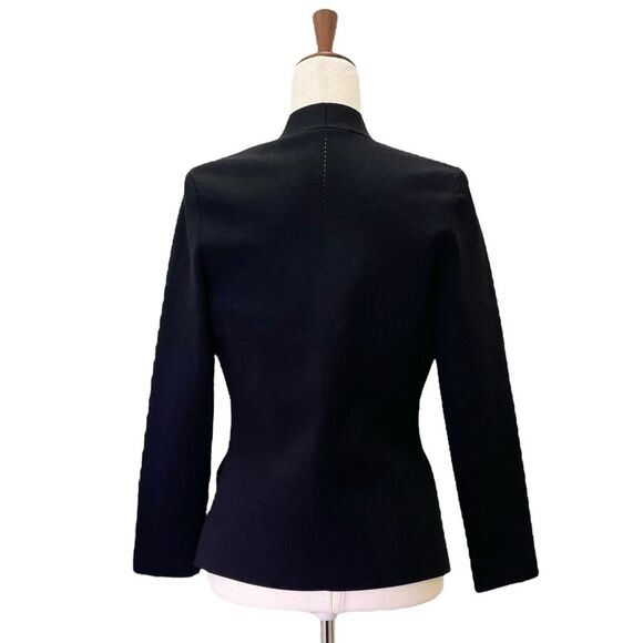 MM Lafleur The Woolf Jardigan Size Small Black Ponte Knit Open Blazer Cardigan - Picture 3 of 16